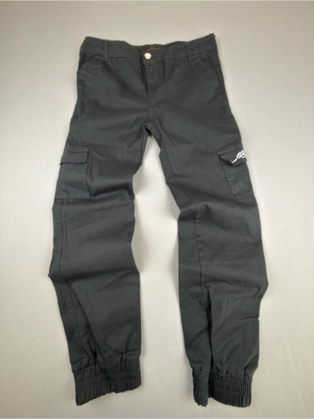Ed Hardy Kids Black Cargo Jogger Pants